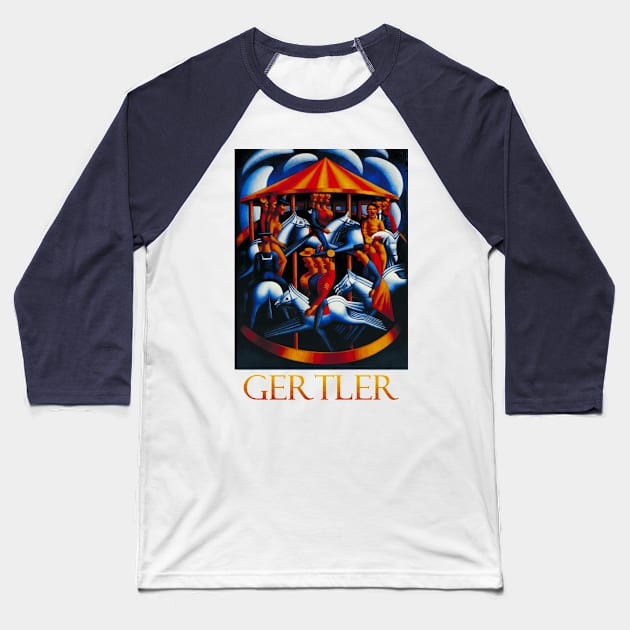 Merry-Go-Round (1916) by Mark Gertler Baseball T-Shirt by Naves